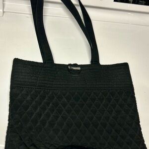 Black Quilted Vera Bradley Tote